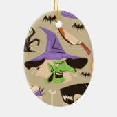 ハロウィーン ビンテージ パターン オーナメント (裏面)