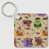 ハロウィーン ビンテージ パターン キーチェーン (正面)
