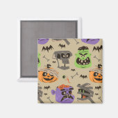 ハロウィーン ビンテージ パターン マグネット (正面/裏面)