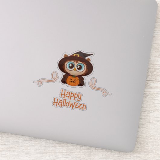 ハロウィーン/フクロウ/カボチャ/魔女 シール (詳細)