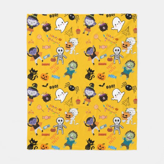 ハロウィーン フリースブランケット (正面)