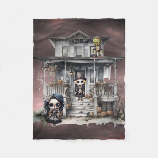 ハロウィーン フリースブランケット (正面)