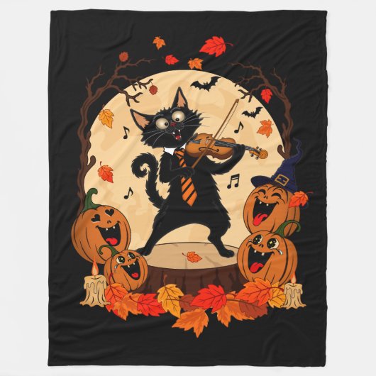 ハロウィーン フリースブランケット (正面)