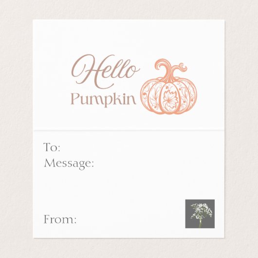 ハロウィーン フローリスト ブランディング かぼちゃ 名刺 (内部フラット)