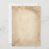 ハロウィーン·ブラック·スパイダー 招待状 (裏面)