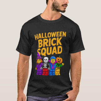 ハロウィーン ブリック スクワッド コスチューム マスター ビルダー ブロック Tシャツ