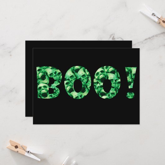 ハロウィーン・ブー！ カード (正面/裏面インサイチュ)