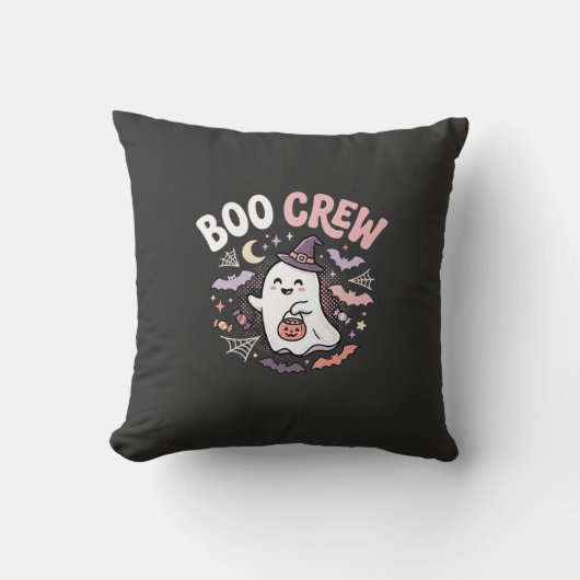 ハロウィーン・ブー・クルー・ゴースト クッション (正面)