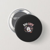 ハロウィーン・ブー・クルー・ゴースト 缶バッジ (正面&裏面)