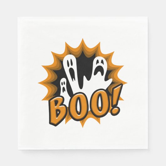 ハロウィーン・ブー！ スタンダードランチョンナプキン (正面)