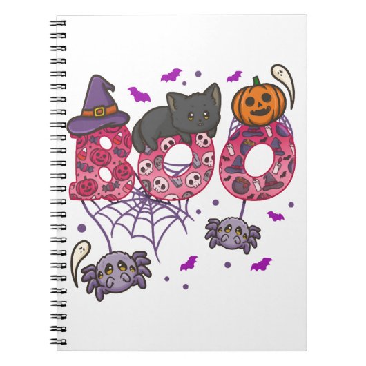 ハロウィーン ブー ハロウィーンコスチューム ノートブック (正面)