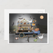 ハロウィーン・ブー！バス ポストカード (正面/裏面)