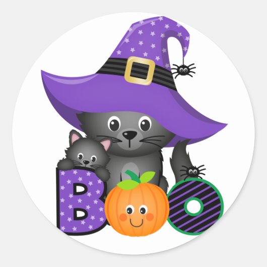 ハロウィーン・ブー ラウンドシール (正面)