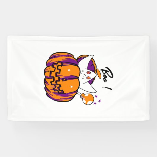 ハロウィーン ブー 横断幕 (横)