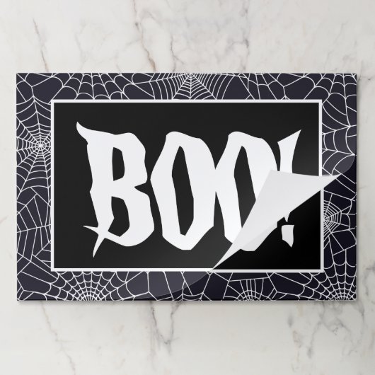ハロウィーン・ブー！紙ランチョンマット ペーパーパッド (折り畳み)