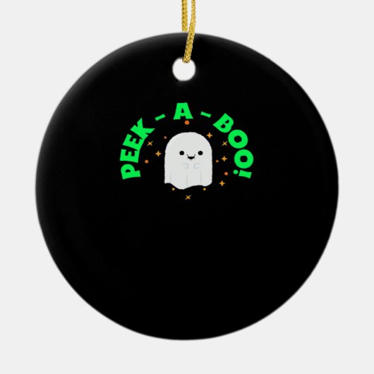 ハロウィーン – ペエカボ セラミックオーナメント (正面)