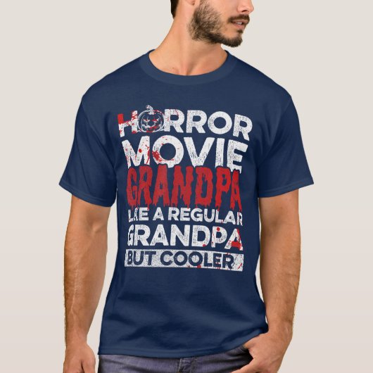 ハロウィーン ホラー映画の名言 あなたのホラー映画に Tシャツ (正面)