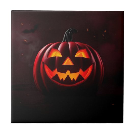 ハロウィーン ホラー セラミックタイル 高級 (正面)