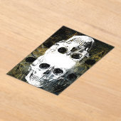 ハロウィーン ホラー - ドクロ3つ 壁画バースト アクリル招待状 (レイダウン)