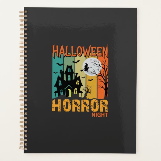 ハロウィーン ホラー ナイト 廃墟 ハウス ベクター_1 プランナー手帳 (正面)