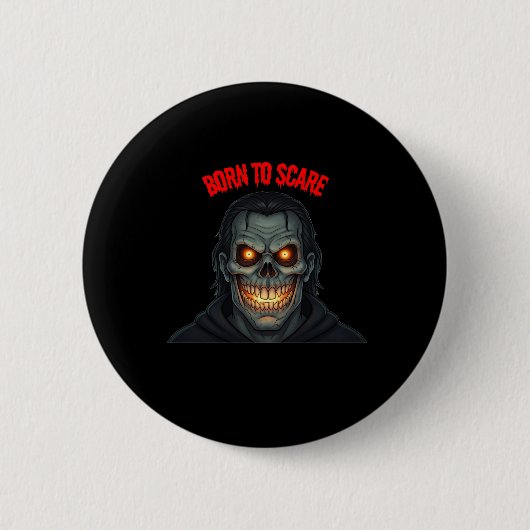 ハロウィーン ホラー 缶バッジ (正面)