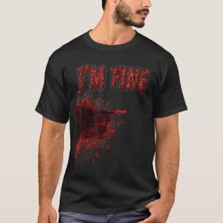 ハロウィーン ホラー 血痕 傷 怪我 イマ Tシャツ
