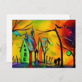 ハロウィーン ポストカード (正面/裏面)