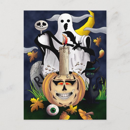 ハロウィーン ポストカード (正面)