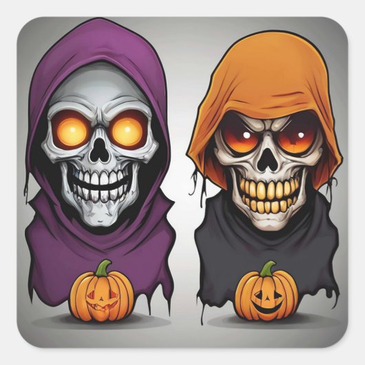 ハロウィーン・マジックの夜 スクエアシール (正面)