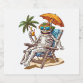 ハロウィーン・ママの休日 スパークリングワインラベル (シングルラベル)