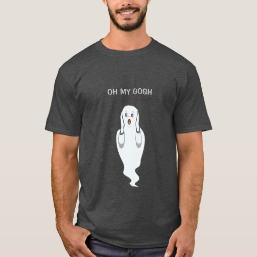 ハロウィーン・マンチー・ゴースト Tシャツ (正面)