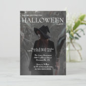 ハロウィーン モダンゴシック 魔女の暗い森 招待状 (スタンド正面)