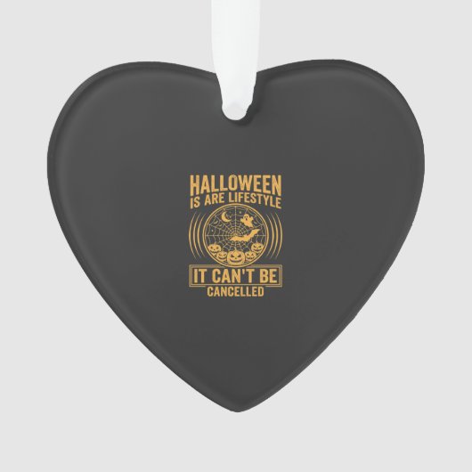 ハロウィーン ライフスタイル コウモリ クモの巣 デザイン_1 オーナメント (正面)