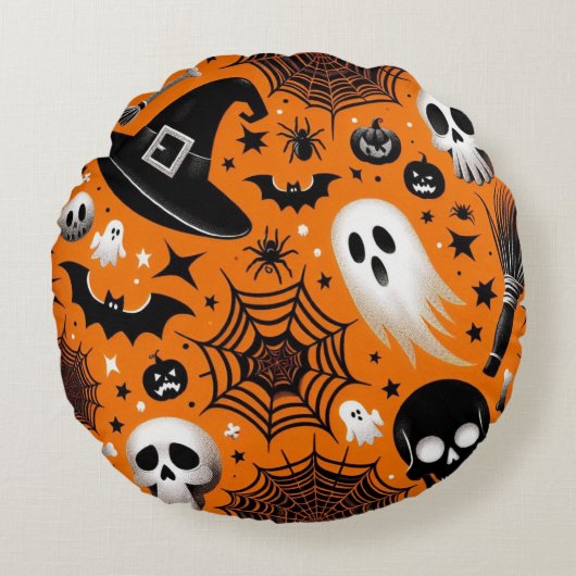 ハロウィーン ラウンドクッション (正面)