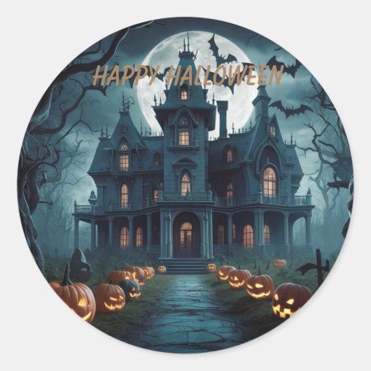 ハロウィーン ラウンドシール (正面)