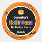 ハロウィーン ラウンドシール (正面)