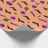 ハロウィーン ラッピングペーパー (角)