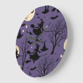 ハロウィーン ラージ壁時計 (傾斜)