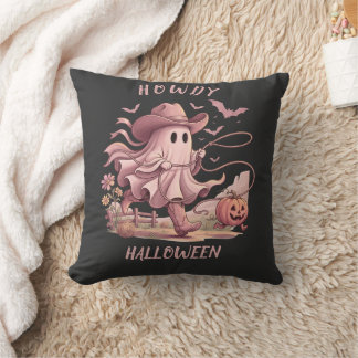 ハロウィーン リトロ ウエスタン カウボーイ おばけ ラッソ クッション