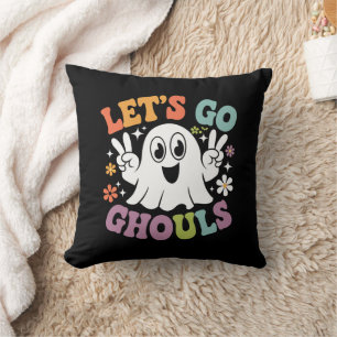 ハロウィーン  レッツゴー ゴールズ 幽霊 レトロ コスチューム クッション