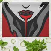 ハロウィーン ヴァンパイア タオル かっこいいハロウィーン ティータオル (折り畳み)