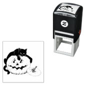 ~ハロウィーン~ヴィンテージキャットカボチャスケッチ~ セルフインキングスタンプ (インサイチュ)
