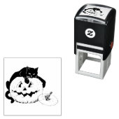 ～ハロウィーン～ヴィンテージキャットカボチャスケッチ～ セルフインキングスタンプ (インサイチュ)