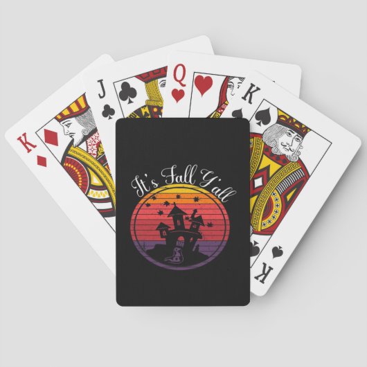 ハロウィーン ヴィンテージ シーン 秋 トランプ (裏面)