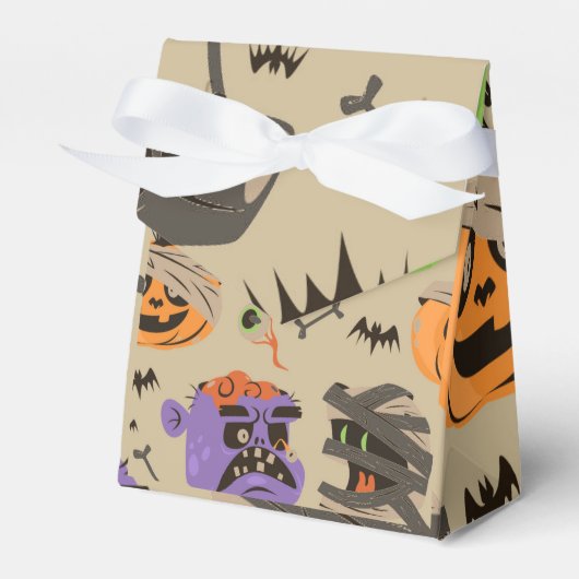 ハロウィーン ヴィンテージ パターン ギフト ボックス (正面サイド)