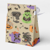 ハロウィーン ヴィンテージ パターン ギフト ボックス (裏面サイド)