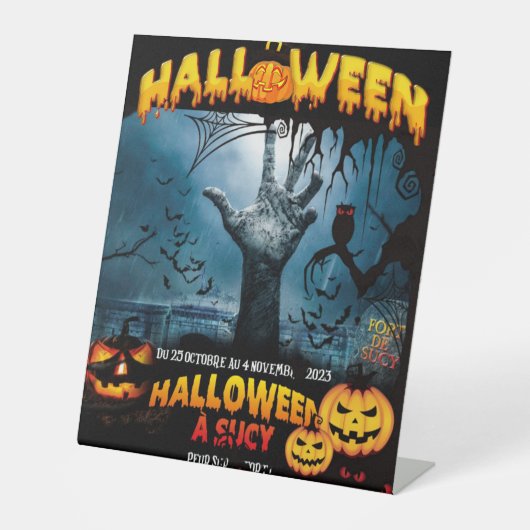 ハロウィーン 台座サイン (正面)