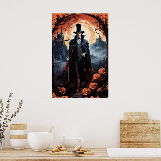 ハロウィーン「右の夜」 ポスター (キッチン)