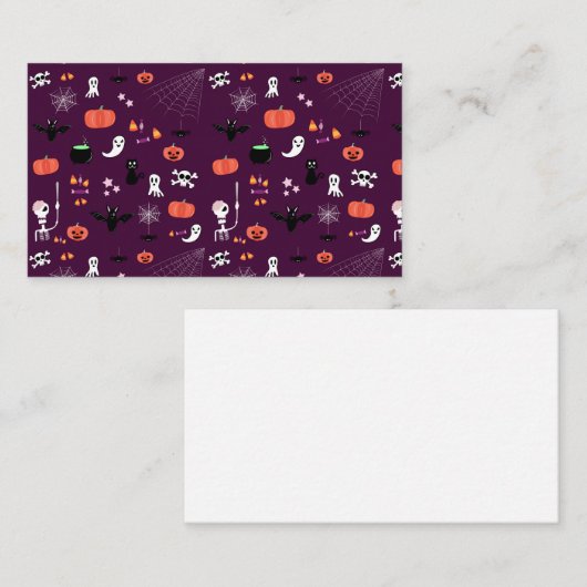 ハロウィーン 名刺 (正面/裏面)