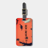 ハロウィーン、名前をカスタムするラゲッジタグ ラゲッジタグ (正面縦)